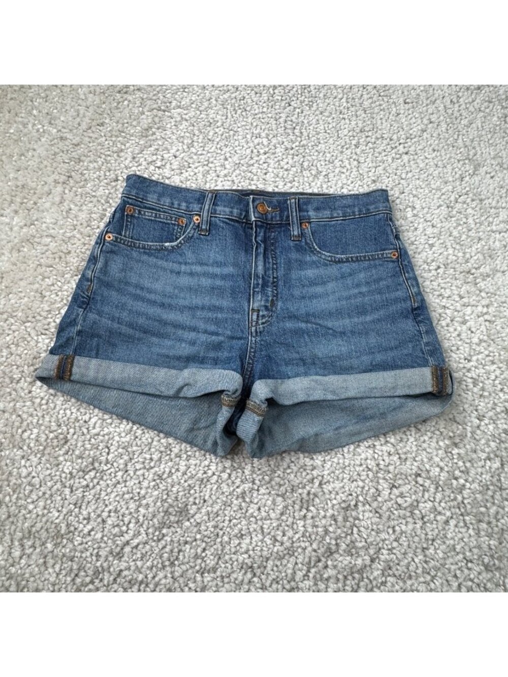 J.Crew High Rise Denim Shorts Faded Indigo Womens 27